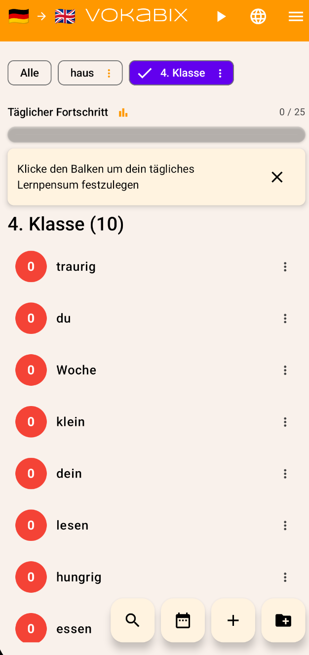 Einstellungen und Sprachpakete Übersicht